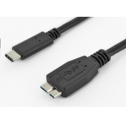 PremiumCord Kabel USB 3.1 konektor C/male - USB 3.0 konektor Micro-B/male, 0.6m