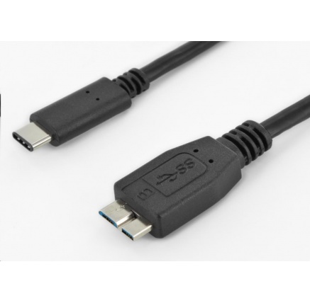 PremiumCord Kabel USB 3.1 konektor C/male - USB 3.0 konektor Micro-B/male, 0.6m PremiumCord Kabel USB 3.1 konektor C/male - USB 3.0 konektor Micro-B/male, 0.6m