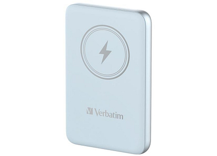 VERBATIM Powerbanka Charge 'n' Go, Magnetická, 10000 mAh, USB-C, Modrá