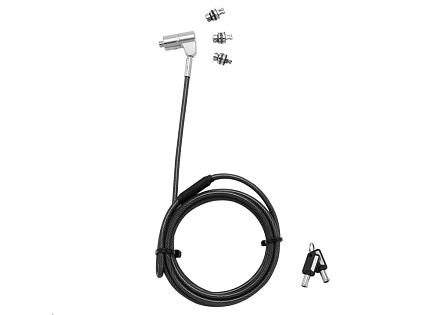 DICOTA Universal Security Cable Lock 3 Exchangeable heads fits all slots keyed