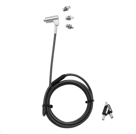 DICOTA Universal Security Cable Lock 3 Exchangeable heads fits all slots keyed