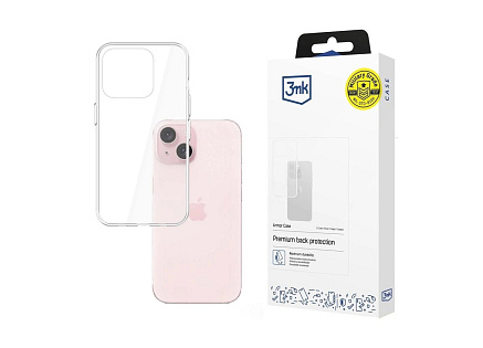 3mk ochranný kryt Armor Case pro Apple iPhone 15, čirá