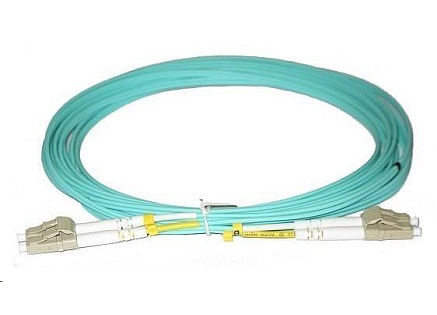 Duplexní patch kabel MM 50/125, OM3, LC-LC, LS0H, 0,5m