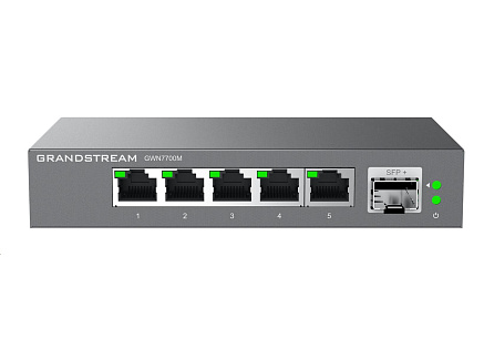 Grandstream GWN7700MP Unmanaged Network Switch 5 2,5Gb portů / 1 SFP+