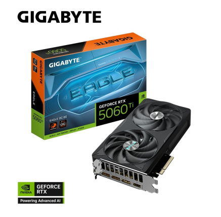 GIGABYTE VGA NVIDIA GeForce RTX 5060 Ti EAGLE OC 8G, 8G GDDR7, 3xDP, 1xHDMI