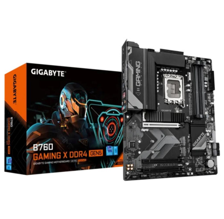 GIGABYTE MB Sc LGA1700 B760 GAMING X D4 GEN5, Intel B760, 1xHDMI, 1xDP, 4xDDR4, ATX