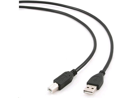 GEMBIRD Kabel USB 2.0 A-B propojovací 3m Professional (černý, zlacené kontakty) GEMBIRD Kabel USB 2.0 A-B propojovací 3m Professional (černý, zlacené kontakty)