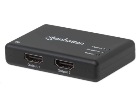 MANHATTAN Splitter HDMI 2 porty, 4K@30Hz, černá