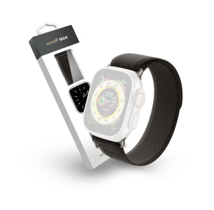 RhinoTech řemínek Ultra Wild Trail pro Apple Watch 42/44/45/49mm černá/šedá