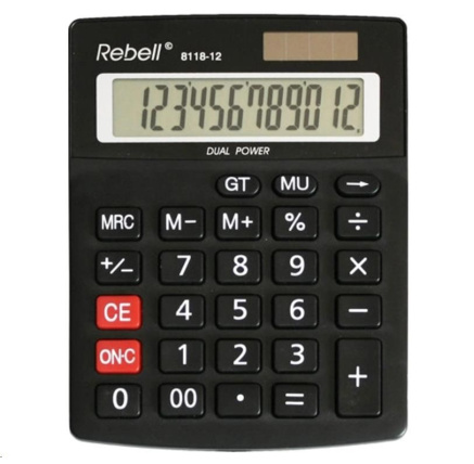 REBELL kalkulačka - RE-8118-12 BX