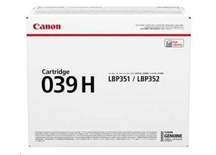 Canon TONER  CRG 039H černý pro i-Sensys LBP 351 a 352 (25 000 str.)