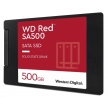 WD RED SSD 3D NAND WDS500G1R0A 500GB SATA/600, (R:560, W:530MB/s), 2.5"