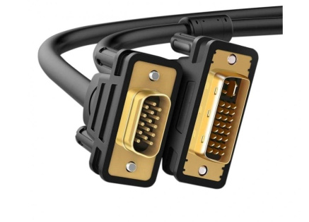 WG Video kabel propojovací VGA (male;D-Sub DE-15) to DVI-I Dual link (male) / 1,5m / black WG Video kabel propojovací VGA (male;D-Sub DE-15) to DVI-I Dual link (male) / 1,5m / black