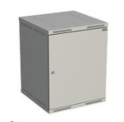 Solarix rozvaděč nástěnný SENSA 15U 600mm, dveře plech, RAL 7035 SENSA-15U-66-21-G