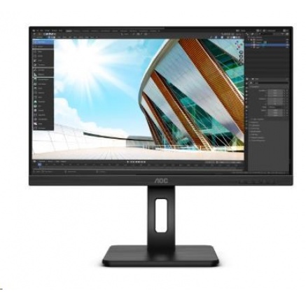 AOC MT IPS LCD WLED 23,8" 24P2Q - IPS panel, 1920x1080, D-Sub, DVI, HDMI, DP, USB, repro, pivot