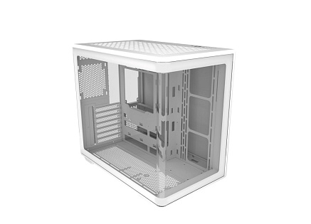 Cooler Master case Elite 600, ATX, Průhledná bočnice, 4x 120mm Fan, Bílá