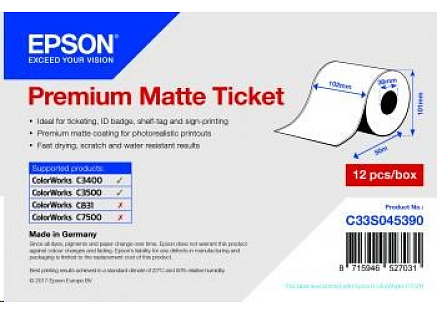 Epson Receipt- / voucher roll (endless), normal paper, 102mm