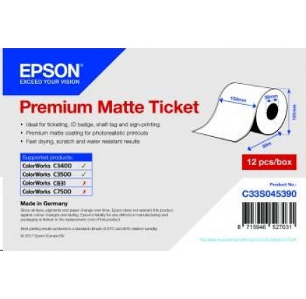 Epson Receipt- / voucher roll (endless), normal paper, 102mm Epson Receipt- / voucher roll (endless), normal paper, 102mm