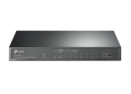 TP-Link CCTV Easy Smart switch TL-SG1210MPE (8xGbE, 1xGbE uplink, 1xGbE/SFP combo uplink, 8xPoE+, 123W, fanless)