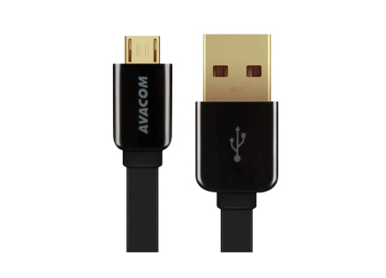 AVACOM MIC-120K kabel USB - Micro USB, 120cm, černá