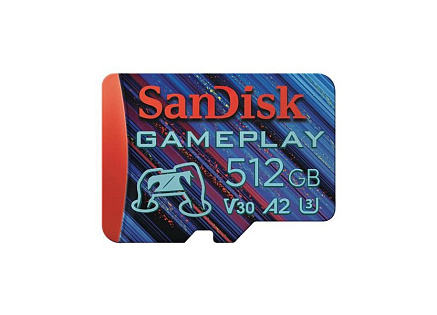 SanDisk MicroSDXC karta 512GB GamePlay (R:190/W:130 MB/s, UHS-I, V30, A2)