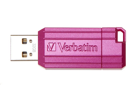 VERBATIM Flash Disk 32GB Hi-Speed Store 'n' Go, Pinstripe, USB 2.0, Hot růžová