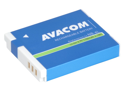 AVACOM baterie pro Canon NB-6L Li-Ion 3.7V 1100mAh 4.1Wh AVACOM baterie pro Canon NB-6L Li-Ion 3.7V 1100mAh 4.1Wh