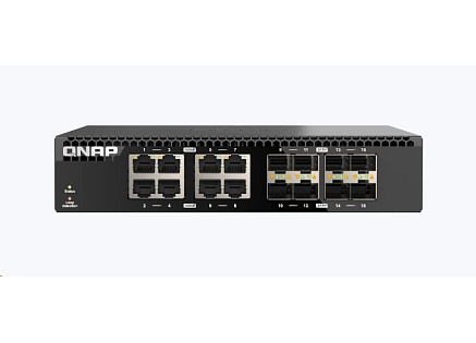 QNAP switch QSW-3216R-8S8T (8xSFP+,8x10GbE)