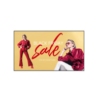 LG 110" signage 110UM5K-B UHD, 16/7, 500nit, 25% Haze, webOS 6.0