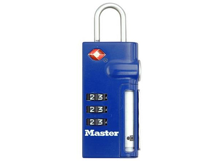 Master Lock TSA 4693EURDBLU Visací kombinační zámek