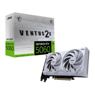 MSI VGA NVIDIA GeForce RTX 5060 8G VENTUS 2X OC WHITE, RTX 5060, 8GB GDDR7, 3xDP, 1xHDMI
