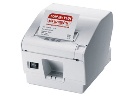 Star TSP743II, HI X, 8 dots/mm (203 dpi), cutter, USB, grey