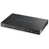 Zyxel XGS4600-32 L3 Managed Switch, 28x gigabit RJ45, 4x 10G SFP+, stackable, dual PSU
