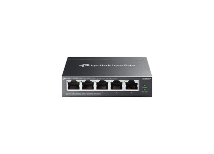 TP-Link OMADA switch ES205GP (5xGbE,4xPoE+,65W, fanless)