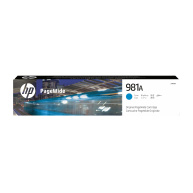 HP 981A Cyan Original PageWide Cartridge (6,000 pages)
