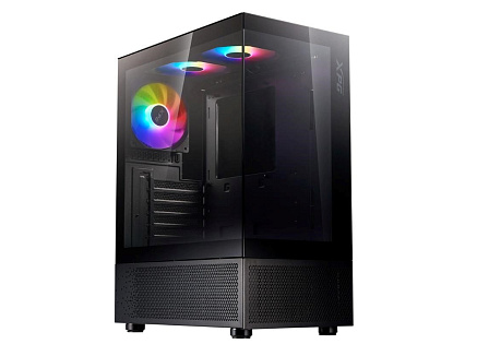 ADATA XPG case INVADER X MINI Mid-Tower, bez zdroje, 5x 120mm Fan, Černá