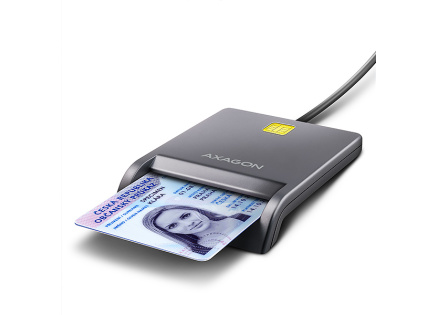 AXAGON CRE-SM3T, USB-A FlatReader čtečka kontaktních karet Smart card (eObčanka), kabel 1.3m AXAGON CRE-SM3T, USB-A FlatReader čtečka kontaktních karet Smart card (eObčanka), kabel 1.3m