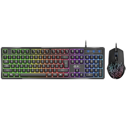 GENIUS set klávesnice + myš GX GAMING Scorpion KM-GX3, Drátový set USB, CZ+SK, černá