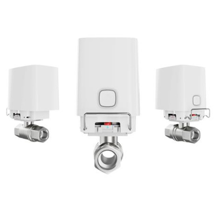 Ajax  WaterStop [1] ASP white (52267) - Dálkově ovládaný uzavírací ventil vody (1“)