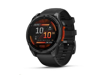 Garmin fenix® 8 – 47 mm, AMOLED, Slate grey a Černý silikonový řemínek, EU Garmin fenix® 8 – 47 mm, AMOLED, Slate grey a Černý silikonový řemínek, EU