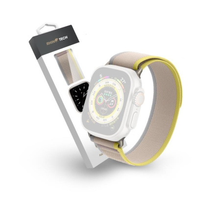 RhinoTech řemínek Ultra Wild Trail pro Apple Watch 38/40/41mm žlutá/béžová