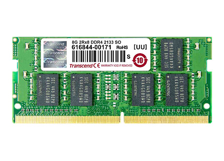 TRANSCEND SODIMM DDR4 8GB 2133MHz 2Rx8 CL15 Retail