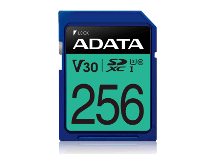 ADATA SDXC karta 256GB Premier Pro UHS-I U3 Class 10 (R:95/W:60 MB/s) ADATA SDXC karta 256GB Premier Pro UHS-I U3 Class 10 (R:95/W:60 MB/s)