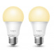 TP-Link Tapo L510E (2-pack) chytrá WiFi stmívatelná LED žárovka (bílá,2700K,806lm,2,4GHz,E27)