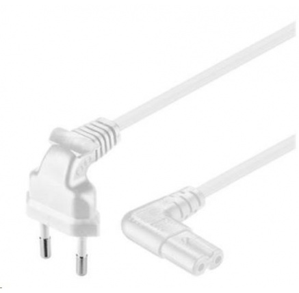 PREMIUMCORD Kabel síťový 230V k magnetofonu se zahnutými konektory 3m PREMIUMCORD Kabel síťový 230V k magnetofonu se zahnutými konektory 3m