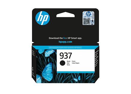 HP 937 Black Original Ink Cartridge (1,250 pages)
