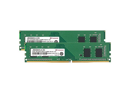 TRANSCEND DIMM DDR4 16GB (Kit of 2) 2666MHz 1Rx16 1Gx16 CL19 1.2V TRANSCEND DIMM DDR4 16GB (Kit of 2) 2666MHz 1Rx16 1Gx16 CL19 1.2V