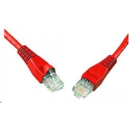 Solarix Patch kabel CAT5E UTP PVC 15m červený snag-proof C5E-114RD-15MB