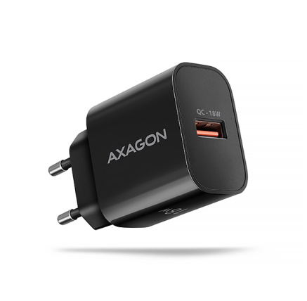 AXAGON ACU-QC18, nabíječka do sítě 18W, 1x port USB-A, QC3.0/AFC/Apple, černá AXAGON ACU-QC18, nabíječka do sítě 18W, 1x port USB-A, QC3.0/AFC/Apple, černá