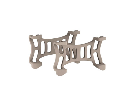 Tractive GPS DOG 6 - gumové spony, hnědá